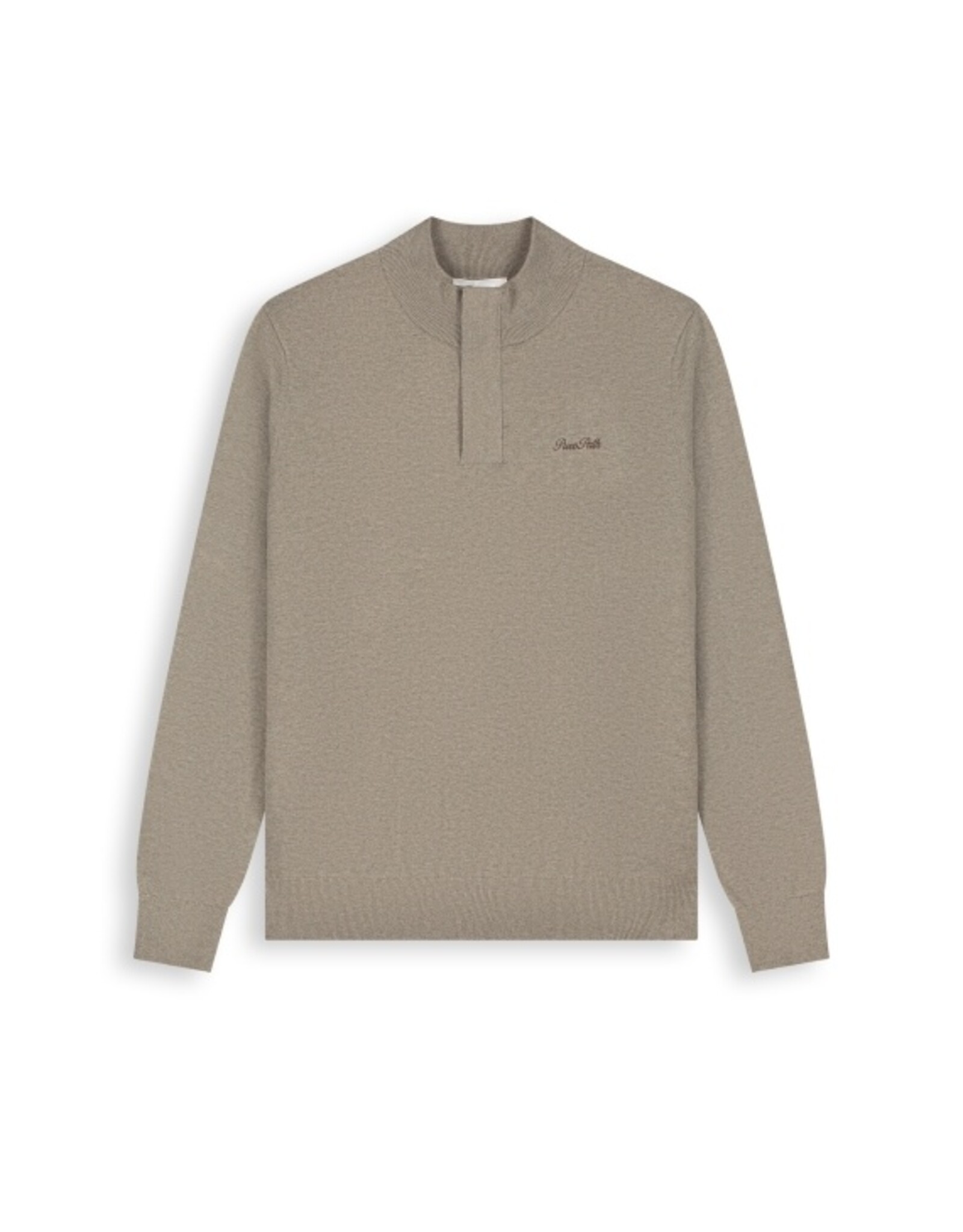 Pure Path Light weight Hidden Half-zip Knit