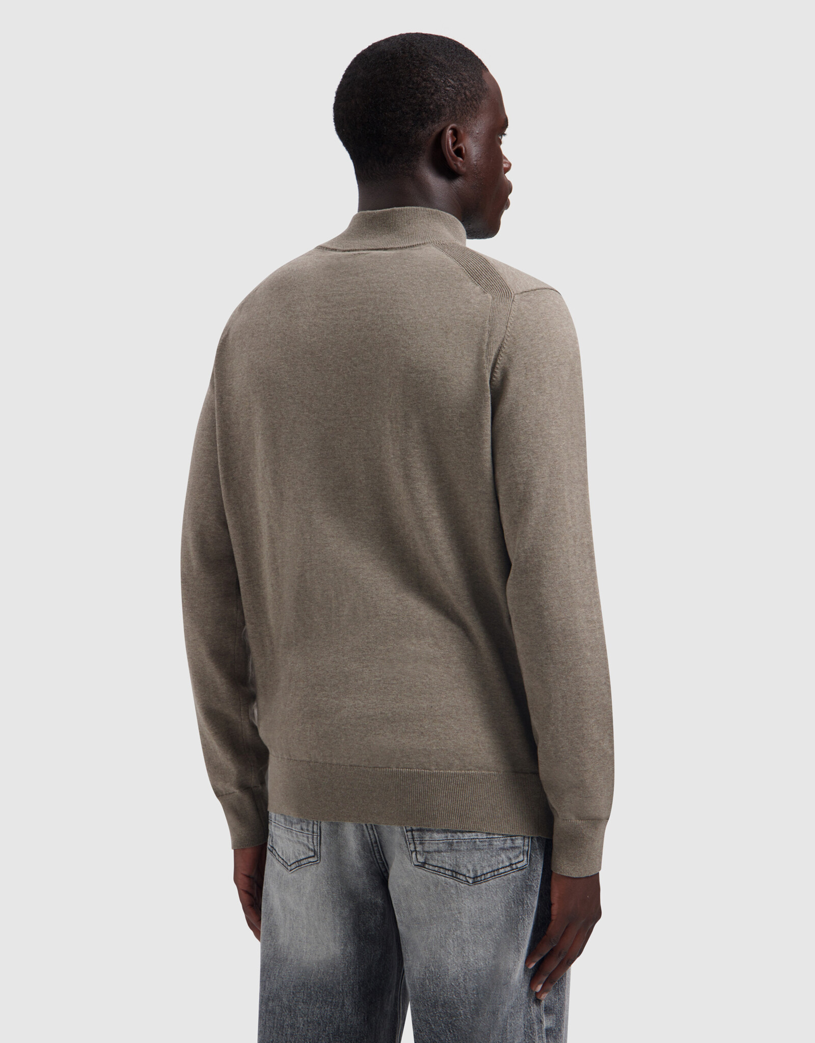 Pure Path Light weight Hidden Half-zip Knit