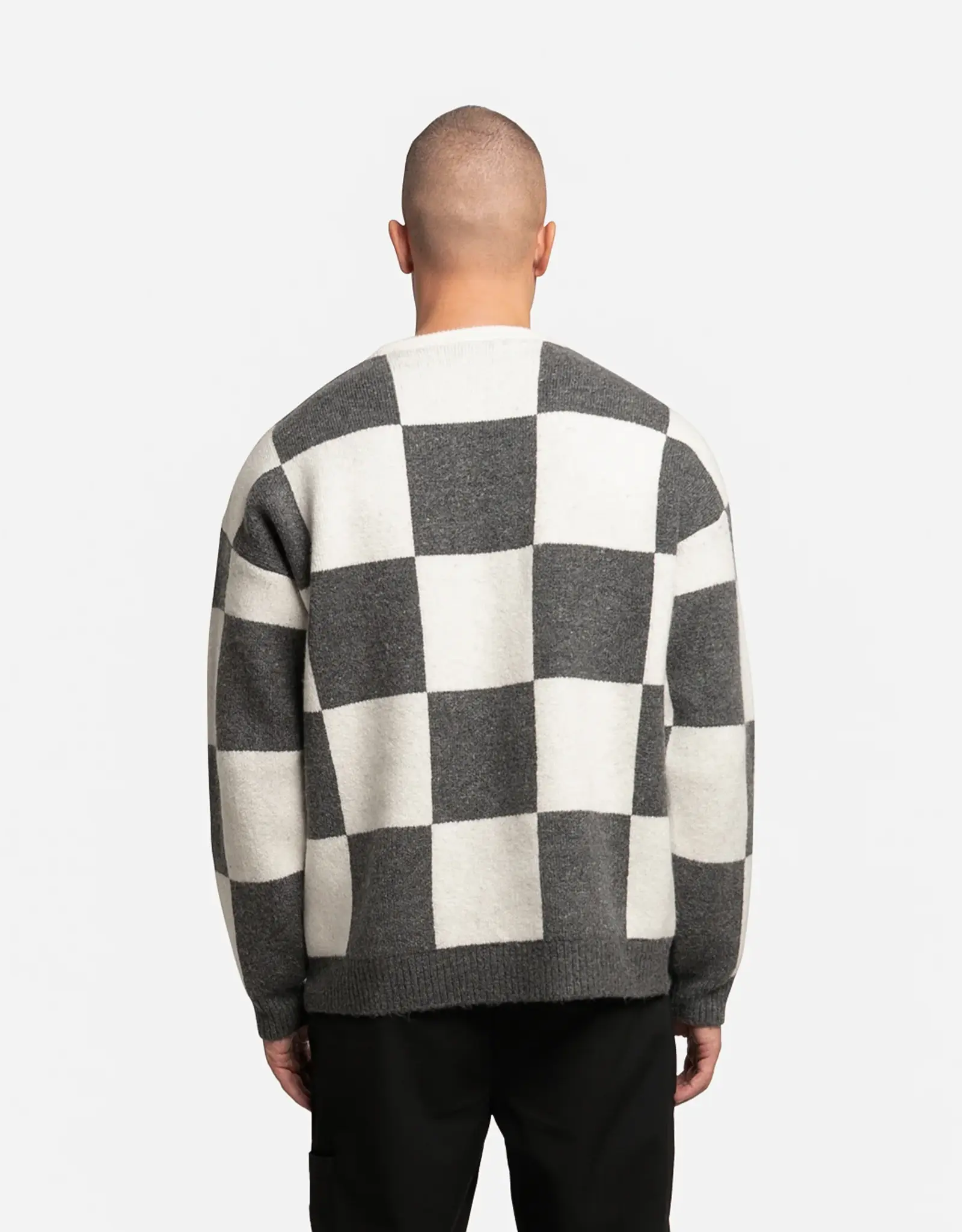 Croyez Croyez Checkered Knit Sweater