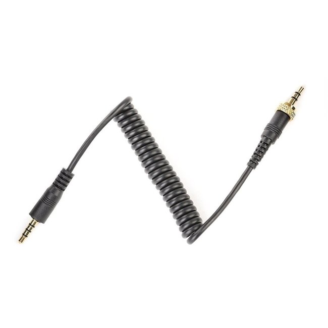 Saramonic Saramonic SR-PMC1, coiled locking TRS to TRRS cable, 3.5mm connectors, 18 to 51cm