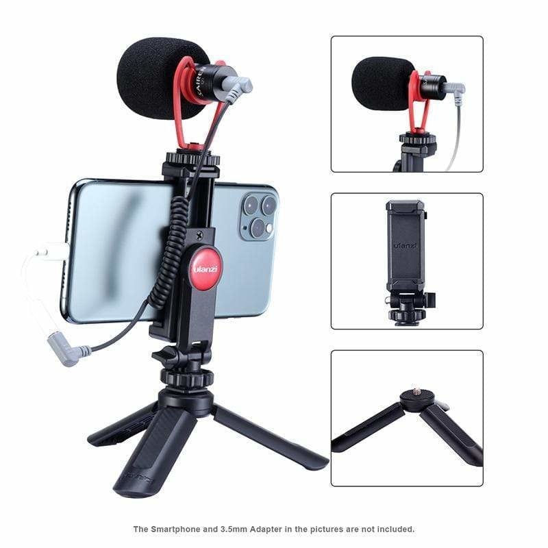 ontspannen Belichamen feit Ulanzi Vlog Kit 1 - Smartphone set met microfoon, statief en houder -  Pixigo - De fotowinkel voor je smartphone