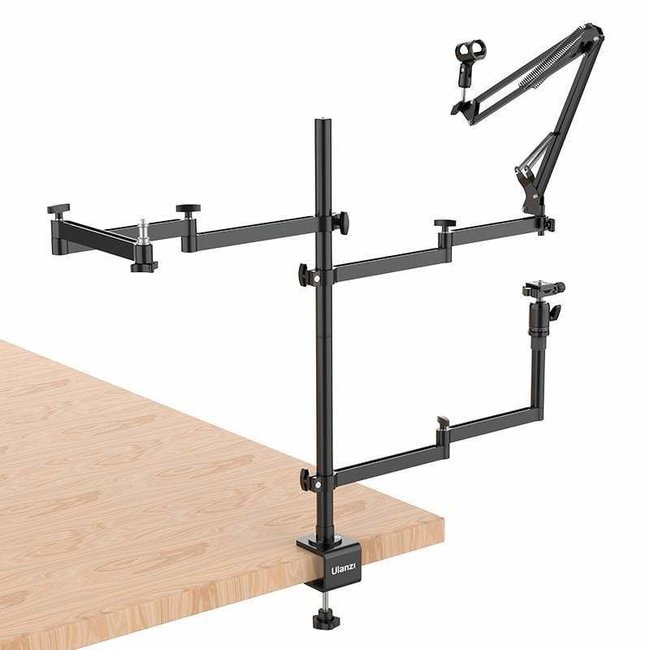 Ulanzi Broadcast Desktop Stand met 3 armen - type U-stand3