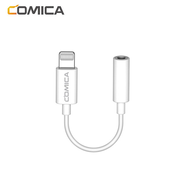 Comica Comica 3.5mm TRRS naar Lightning adapter voor microfoons