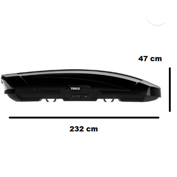 Thule Thule Motion XT XXL - Dakkoffer - 610 Liter -  Black Glossy