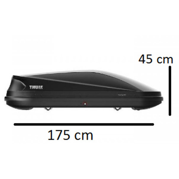 Thule Thule Touring M  Black Aeroskin - Dakkoffer - 400 Liter