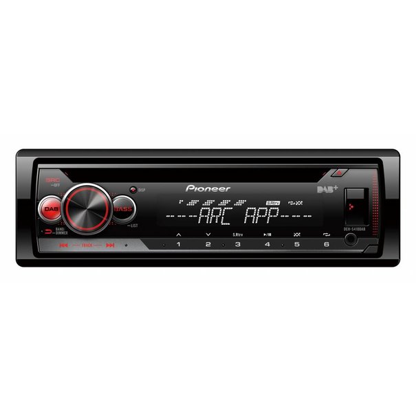 Pioneer Pioneer DEH-S410DAB - 1 Din Autoradio - USB, DAB+ -  Iphone & Android streaming - LEVERBAAR MAART 2023