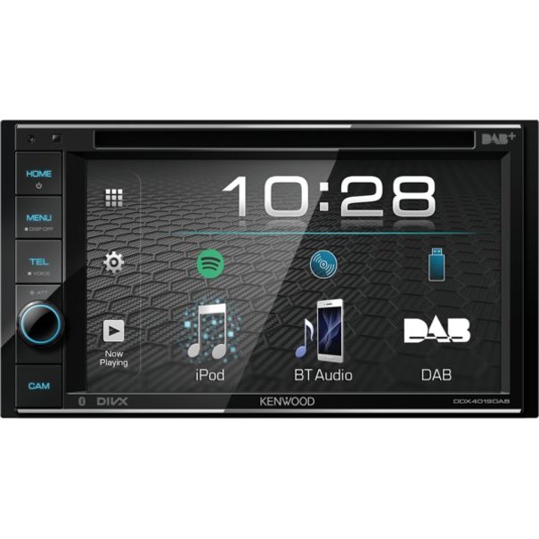 Kenwood Kenwood DDX-4019DAB - Multimedia Systeem - 6.2" touchscreen - Bluetooth - 2 Din - DAB+