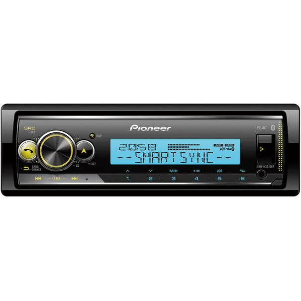 Pioneer Pioneer MVH-MS510BT - Marine Radio - Enkel din - 4x50 Watt