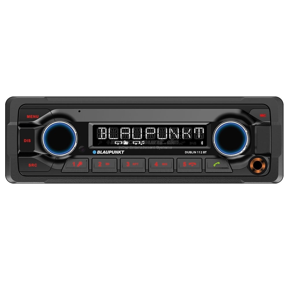 Blaupunkt DUBLIN 112BT 1Din Heavy duty met Bluetooth