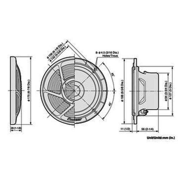 Pioneer Pioneer TS-MR1600 - Marine audio Speakers - 16 cm