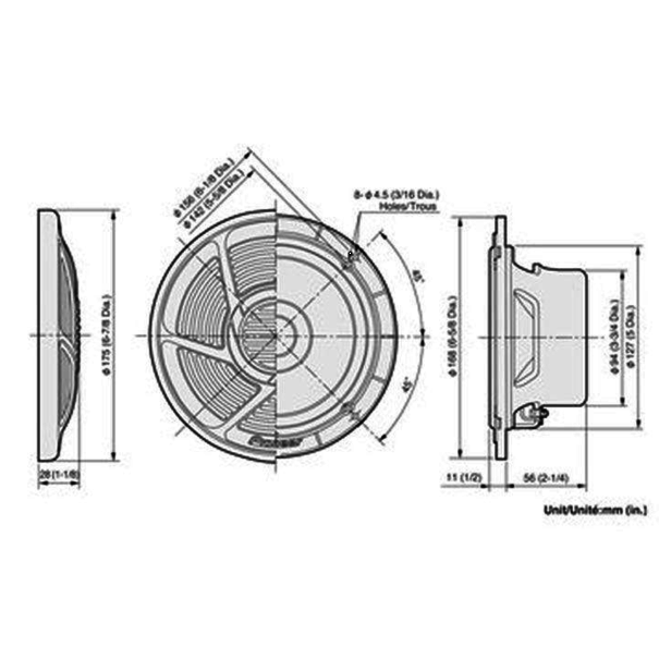 Pioneer Pioneer TS-MR1600 - Marine audio Speakers