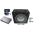 Excalibur CarAudio Excalibur X5 pack - 4 Kanaals versterker - Compleet 2400Watt