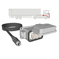 Carvision 10P HARTING socket [FEMALE] - 10M - 4P mini DIN [MALE] truck side 120062