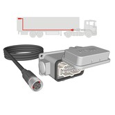 10P HARTING socket [MALE] - 20M - 5P M12 [FEMALE] trailer side 120063