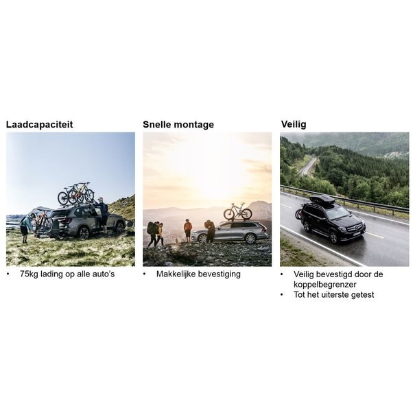 Thule Thule Edge Clamp - Allesdragervoeten 7205 - Voetenset dakdragers
