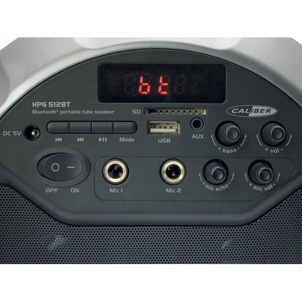 Caliber Caliber HPG512BT - Draagbare karaoke luidspreker - Bluetooth -  21 Watt