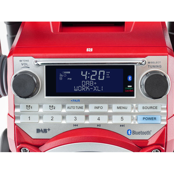 Caliber Caliber WORKXL1 - Bouwradio - DAB+ / FM tuner - Bluetooth