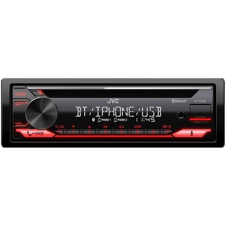 JVC KD-T812BT - Autoradio - 1 DIN - CD/USB - Bluetooth - USB 2.0 poort