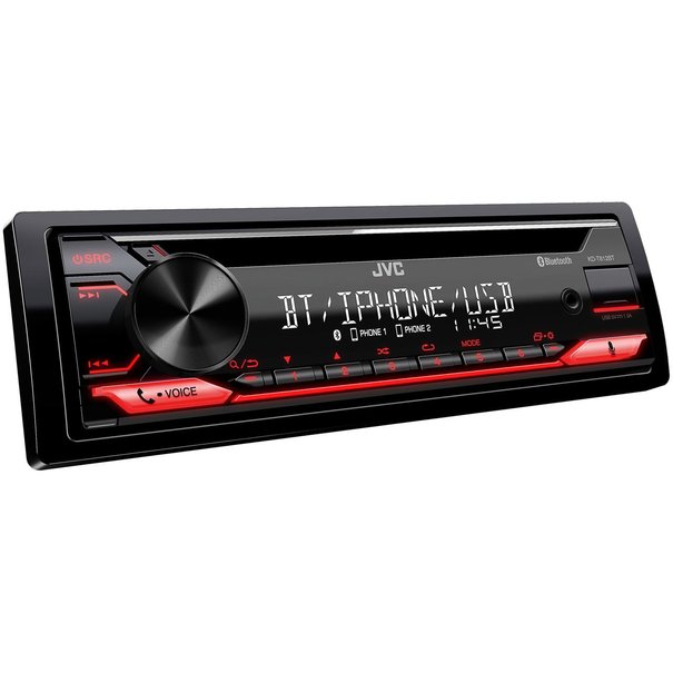 JVC JVC KD-T812BT - Autoradio - 1 DIN - CD/USB - Bluetooth - USB 2.0 poort