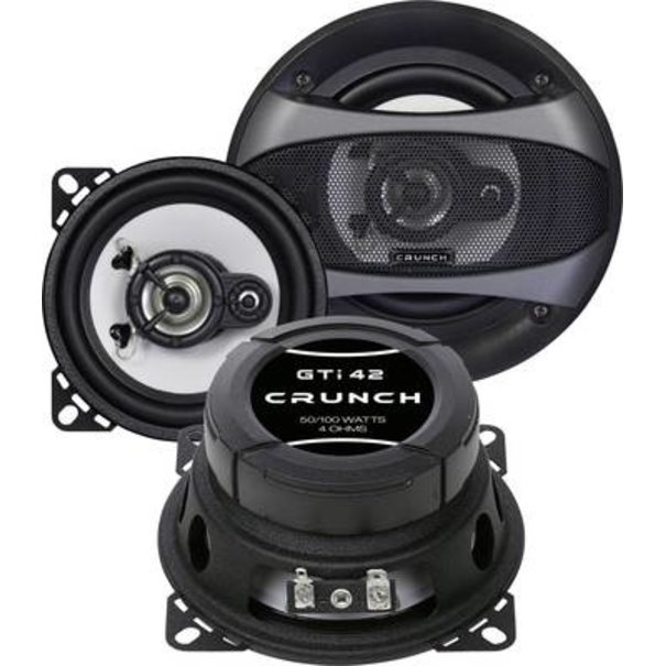 Crunch Crunch GTI-42 - 3-Weg Coax Systeem - 50 Watt RMS - 10 cm