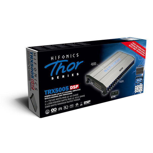 Hifonics  Hifonics  TRX-5005DSP 5-kanaals versterker met 8-kanaals processor