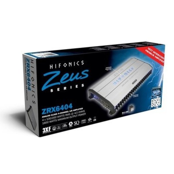 Hifonics  Hifonics  ZEUS ZRX-6404 - 4 Kanaals versterker - 4 x 200 Watt