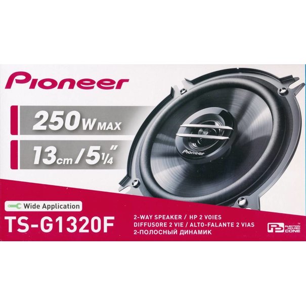 Pioneer Pioneer TS-G1320F  - Speakerset  - 13 cm - 250 Watt