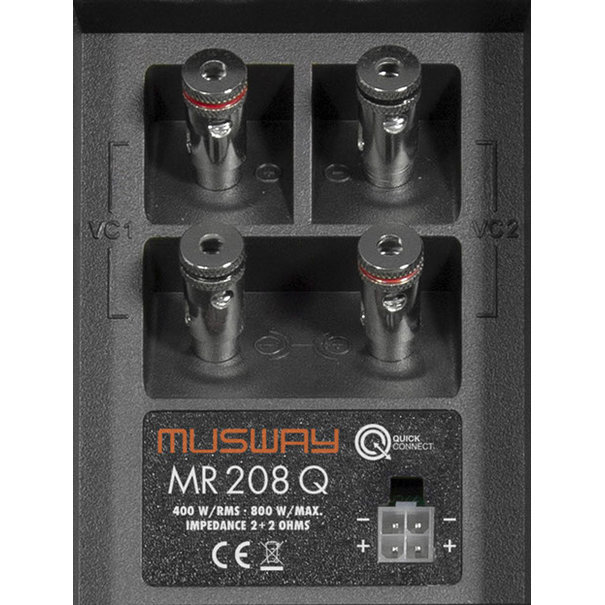 Musway Musway MR-208Q Subwoofer - Dual Bassreflex - 2x8" - 400 Watt RMS
