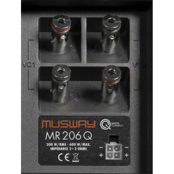 Musway Musway MR-206Q - Dual Bassreflex - 2x6.5" - 300 Watt RMS