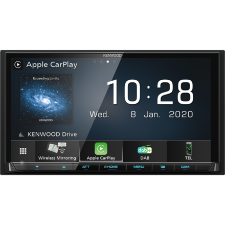 Kenwood DMX8020DABS - Draadloos Apple Carplay - Android Auto - WiFi - Bluetooth