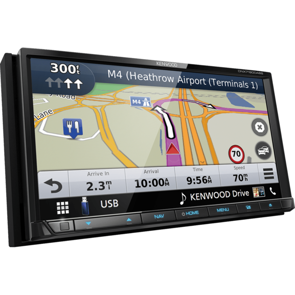 Kenwood Kenwood DNX7190DAB - Navigatie - 2 DIN -  7" Touchscreen - Apple Carplay & Android Auto