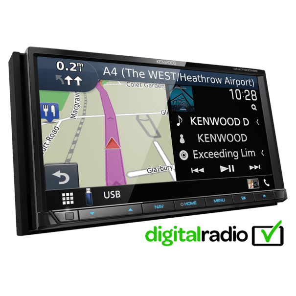 Kenwood Kenwood DNX7190DAB - Navigatie - 2 DIN -  7" Touchscreen - Apple Carplay & Android Auto