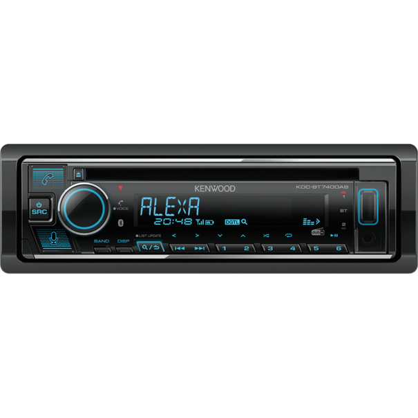 Kenwood Kenwood KDC-BT740DAB - Autoradio - Enkel Din -  DAB antenne - DAB+ tuner