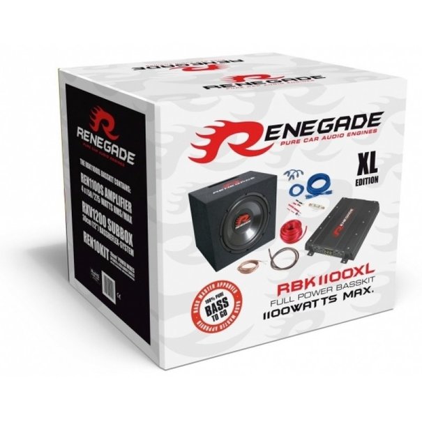 Renegade Renegade RBK1100XL - Subwoofer pakket -  1100 Watt