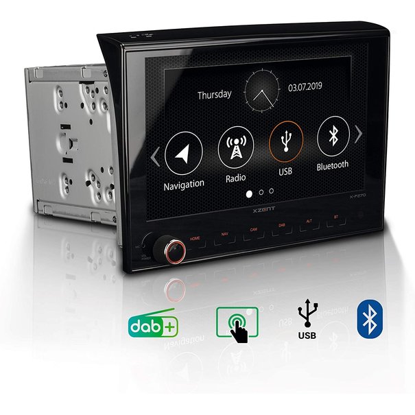 XZent Xzent X-F270 - Multimedia systeem - 2 DIN - DAB+ -  Fiat Ducato III