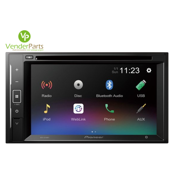 Pioneer Pioneer AVH-A240BT - Autoradio -  Dubbeldin - Bluetooth -  Multimedia