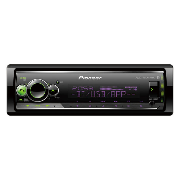 Pioneer Pioneer MVH-S520BT - Autoradio - Enkel din - CD tuner - USB - 4x50 Watt