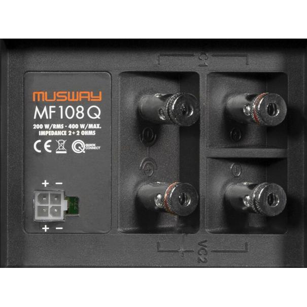Musway Musway Subwoofer Bassreflex - MF-108Q - Reservewiel hol