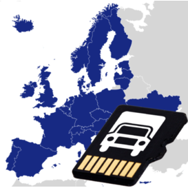 SD kaart Blaupunkt - Truck/Camper navigatie - 44 landen - 1 jaar update GPS fix