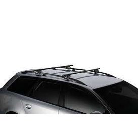 Thule SmartRack - 118 cm SquareBar - Zwart - Compleet dakdragersysteem