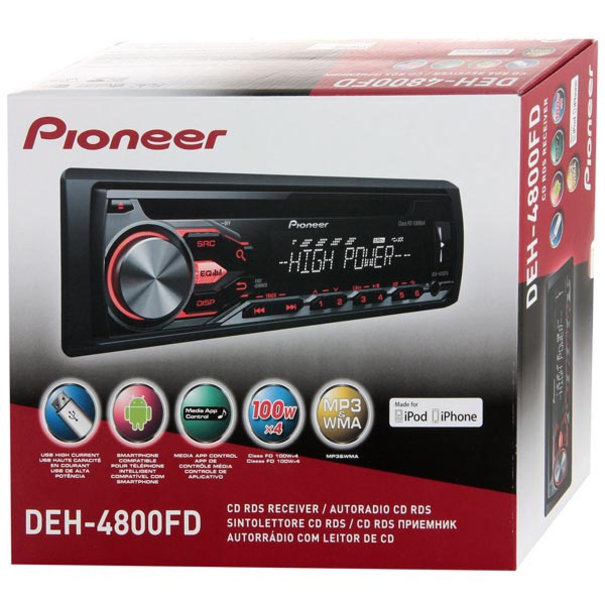 Pioneer Pioneer DEH-4800FD -  Autoradio - 4x 100Watt