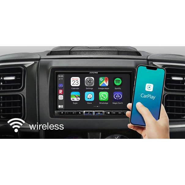 Alpine Alpine ILX-705D - Apple Carplay - Android Auto- 2 DIN - DAB+