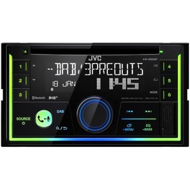 JVC JVC KW-DB93BT - Autoradio - DAB+ - Bluetooth