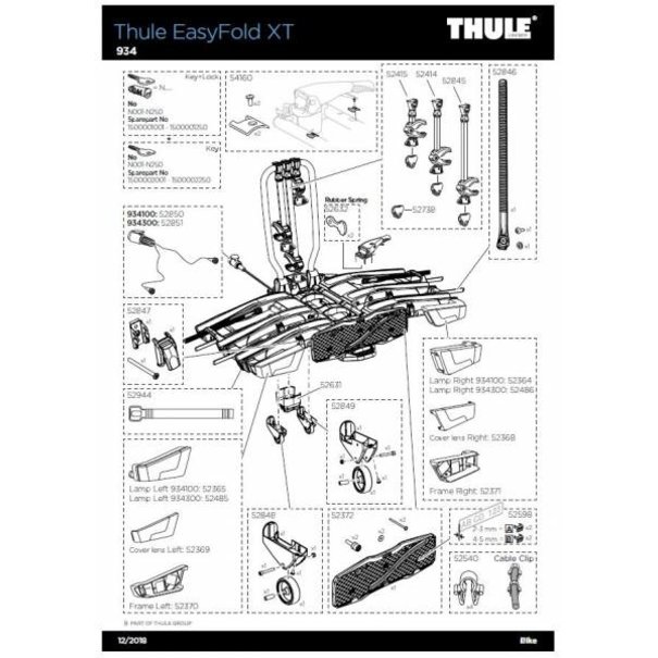 Thule Thule frameklem 933 /934 - 3e fiets