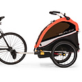 Burley Fietskar Burley Cub X - Rood - Max. Laadvermogen 45kg - 2 Kinderen