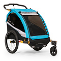 Burley Fietskar Burley D'Lite X Double - Aqua - Max. Laadvermogen 45kg - 2 Kinderen