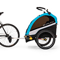 Burley Fietskar Burley D'Lite X Double - Aqua - Max. Laadvermogen 45kg - 2 Kinderen