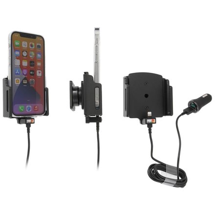 Apple iPhone 13 / 13 Pro , Actieve verstelbare  houder met 12V USB SIG-Plug