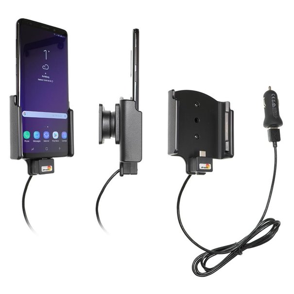 Brodit Telefoonhouder - Samsung Galaxy S9 Plus - Actieve houder - 12V USB plug