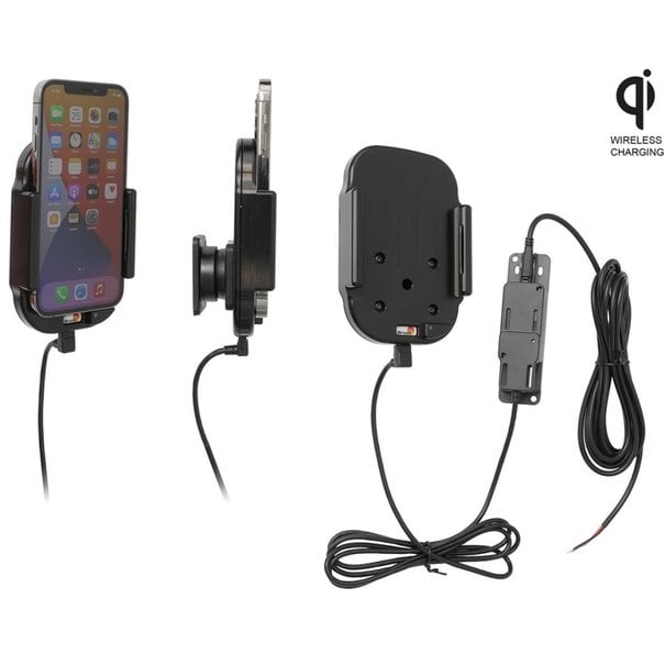 Brodit Telefoonhouder - Apple iPhone 12  Qi Wireless - Actieve houder - Vaste voeding
